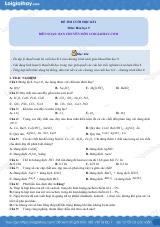 Đề thi học kì 1 Hóa 9 - Đề số 8
